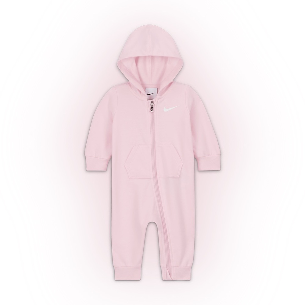 Nike - Baby Essentials - Pink Foam Hooded Coverall - BNWT!